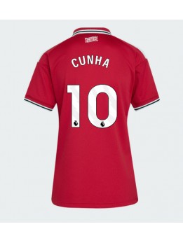 Ženski Nogometna dresi replika Manchester United Matheus Cunha #10 Domači 2026-27 Kratek rokav Ženski Nogometna dresi replika Manchester United Matheus Cunha #10 Domači 2026-27 Kratek rokav